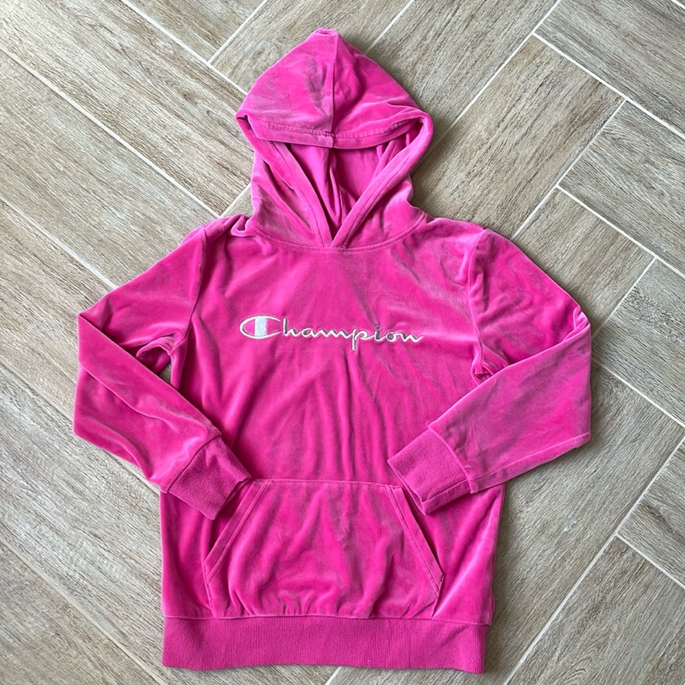 + CHAMPION + Velvet Hooded Sweatshirt